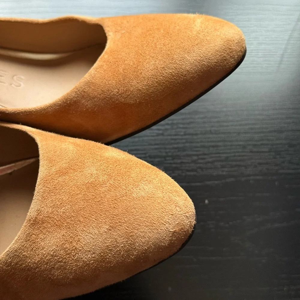 Aerosoles Tan Suede Block Heel Pumps Comfort Work Shoes 8.5 NWOT - Picture 4 of 6